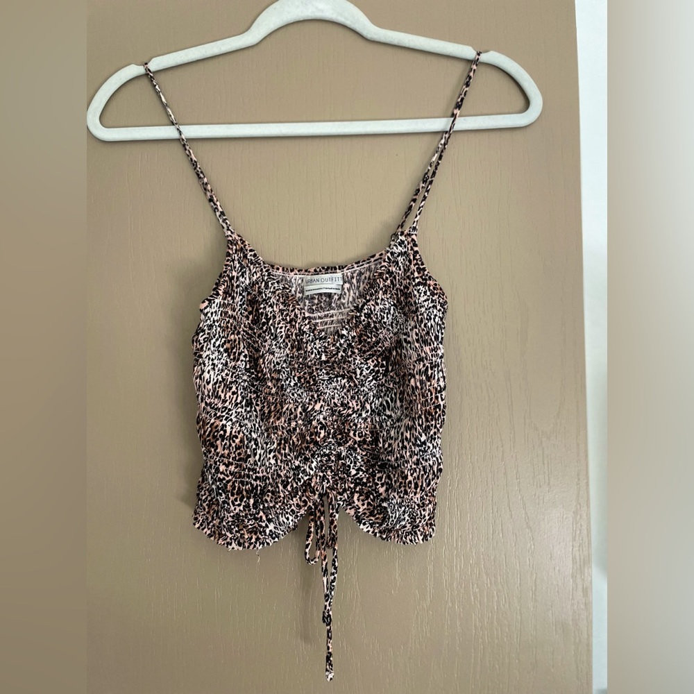 Urban Outfitters Leopard Print Cami/Crop Top Size Small